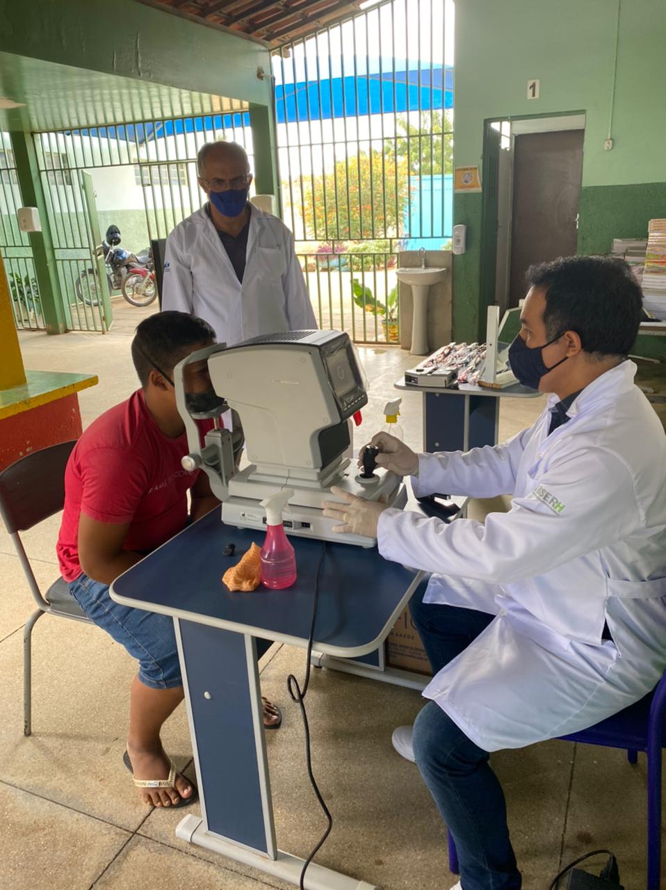 Estudantes da área irrigada de Petrolina recebem acompanhamento oftalmológico