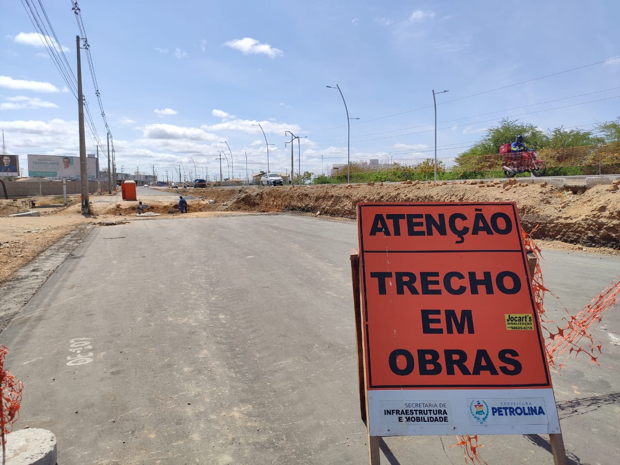 Duplicação da Avenida Cardoso de Sá avança e já está 55% concluída em Petrolina
