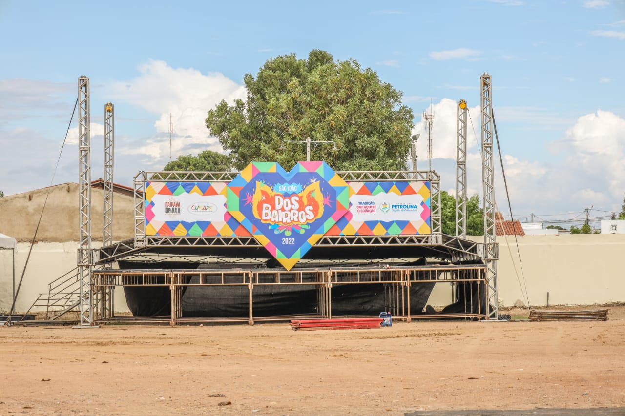 Pátio de Eventos do José e Maria está quase pronto para receber São João dos Bairros