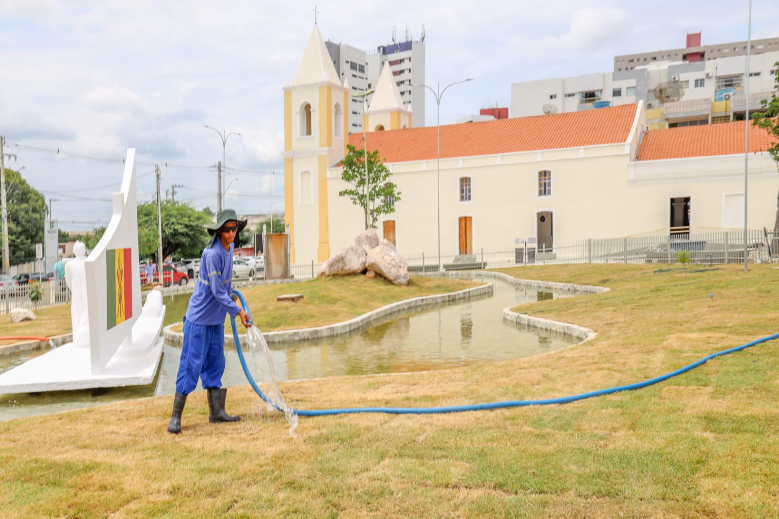 Com obras a todo vapor, Praça do Centenário atinge 90% de conclusão