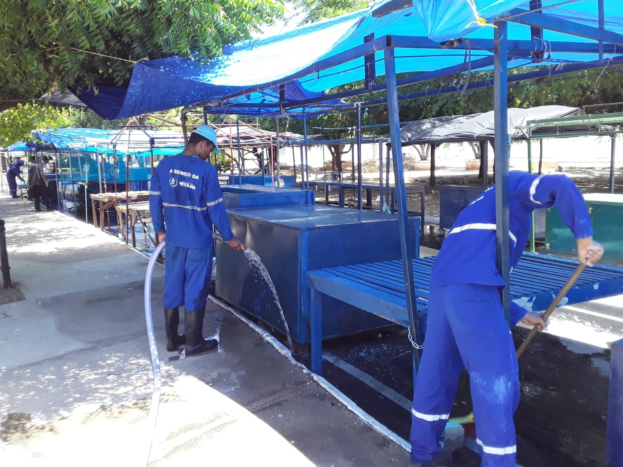 Mutirões de limpeza prosseguem nas Feiras Livres de Petrolina 