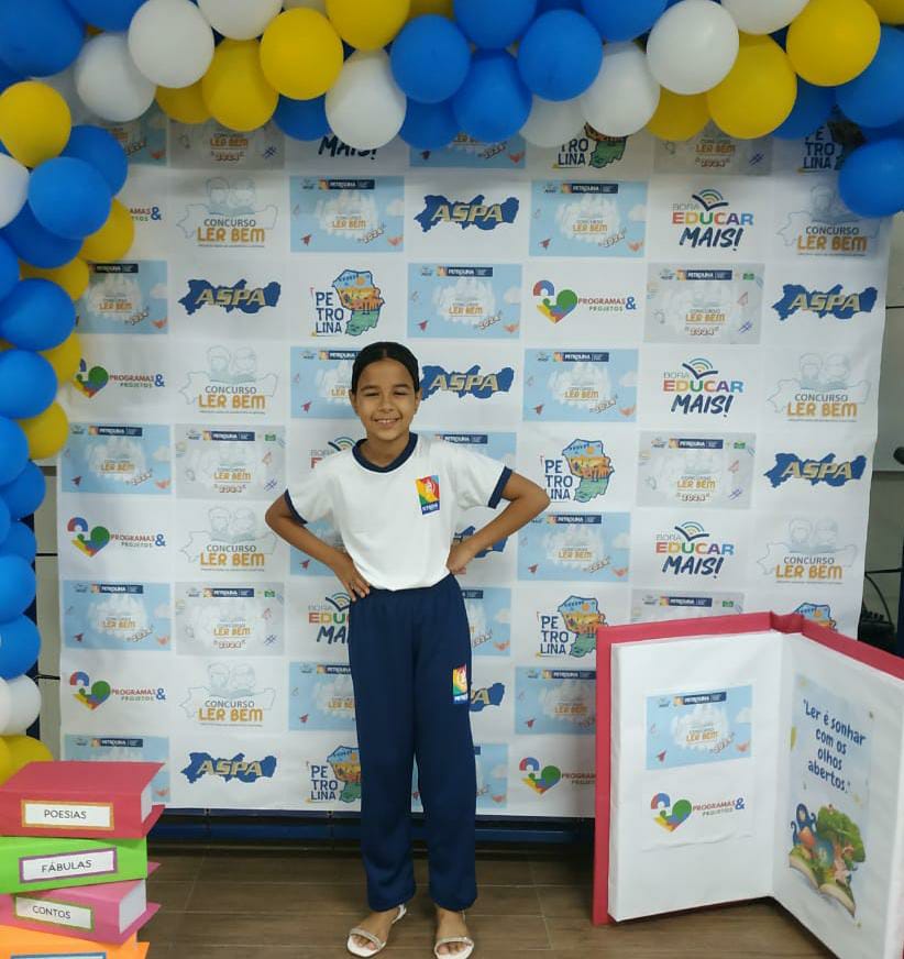 Estudante de Escola Municipal no bairro Henrique Leite vai representar Petrolina em concurso de incentivo à leitura