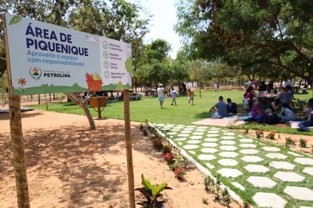Área para piquenique no Parque Josepha Coelho encanta visitantes e é opção de lazer para as famílias
