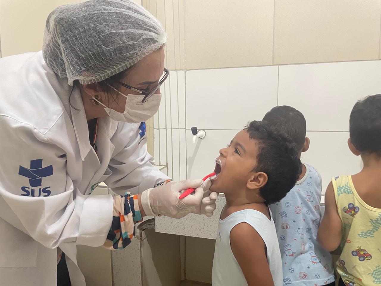 Alegria e aprendizado: Crianças do Jardim Petrópolis participam de atividade sobre saúde bucal