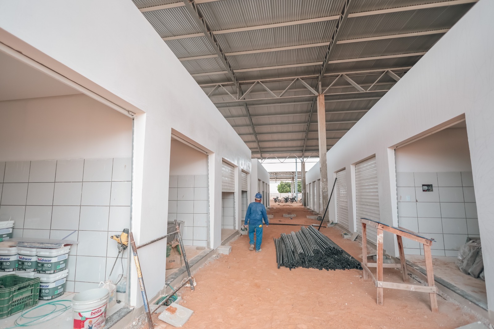 Com obras avançadas, feira do José e Maria alcança 75% do cronograma de conclusão