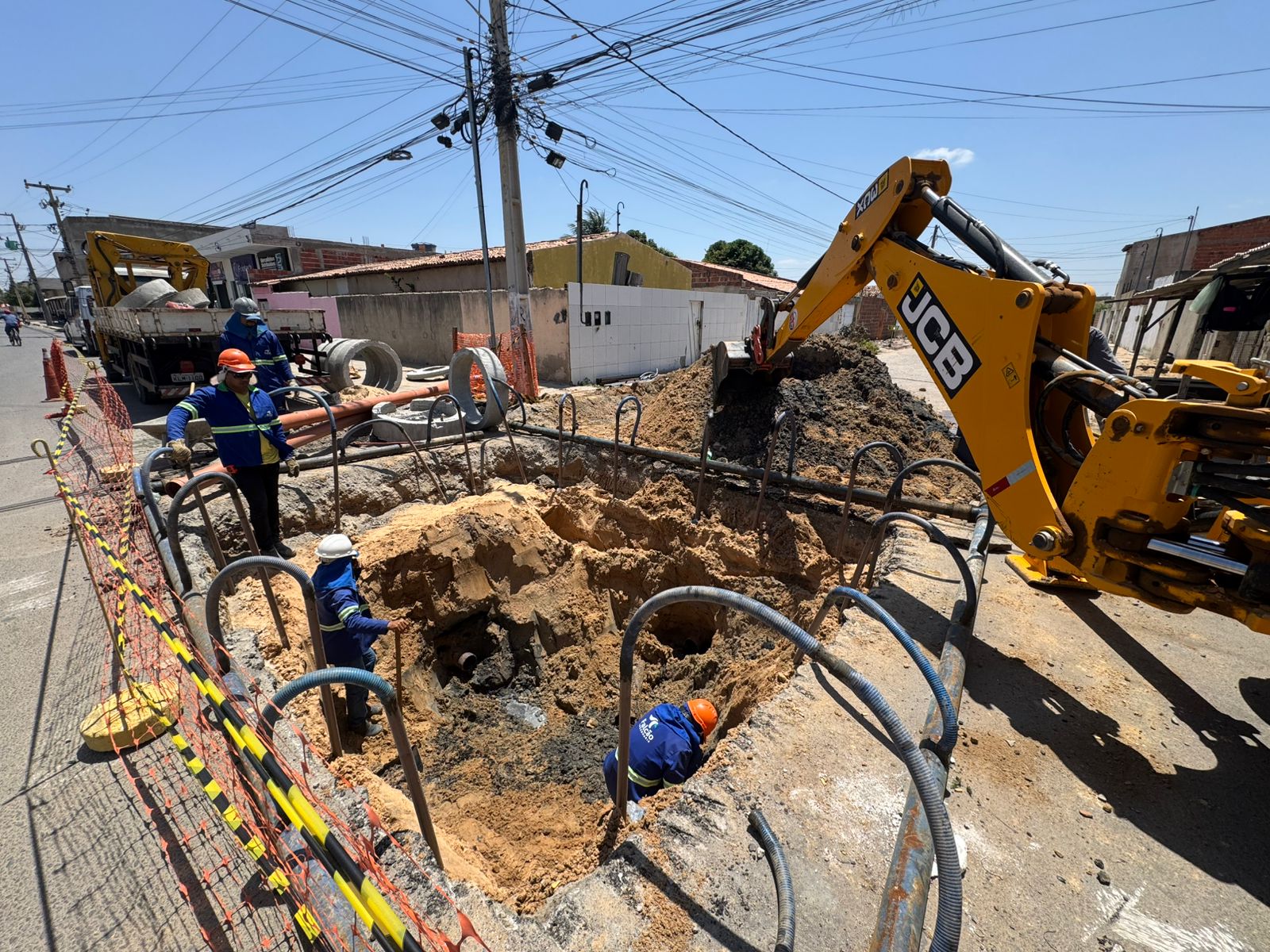 Prefeitura leva melhorias para o sistema de esgotamento do bairro Terras do Sul em Petrolina