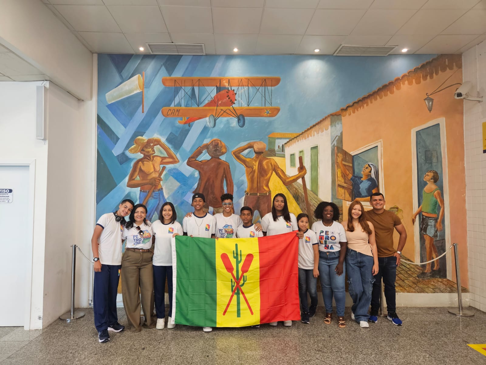 Estudantes e professores de Petrolina participam de uma ação na Câmara dos Deputados, em Brasília
