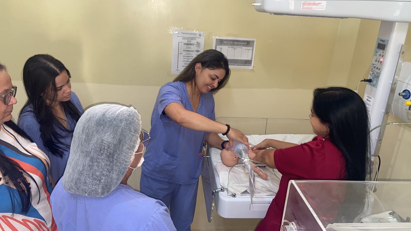 Profissionais do Centro de Parto Normal de Petrolina passam por treinamento em reanimação neonatal