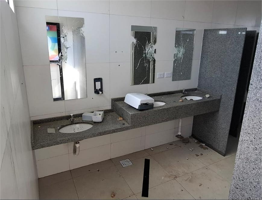 Parque do Povo, entregue em setembro, é alvo de vandalismo