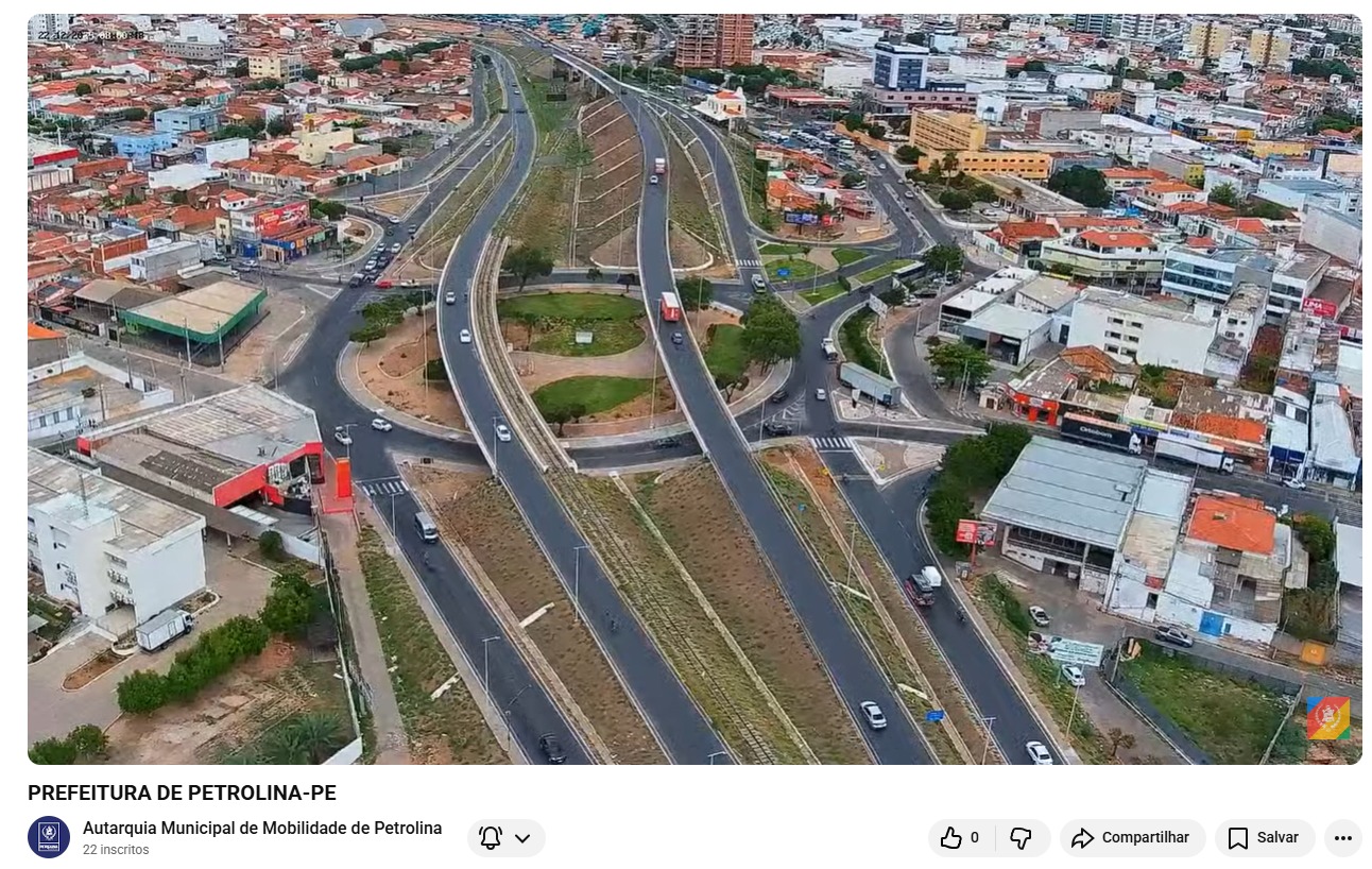 Prefeitura de Petrolina implanta câmera com imagens em tempo real do trânsito na Ponte Presidente Dutra